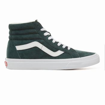 Vans Suede Sk8-Hi Reissue - Miesten Korkeavartiset tennarit - Tumman/Valkoinen